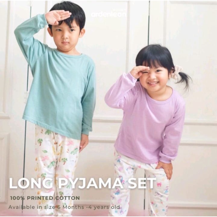 ArdenLeon Long Pyjama Printed Baby Piyama / Arden Leon Pajamas Anak