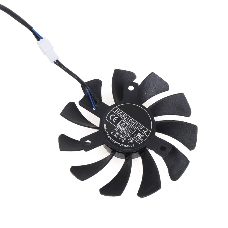 Bt 2PCS HA8010H12F-Z Kartu Grafis Pendingin VGA Fan 2Pin 12V 0.5A Untuk MSI GeForce