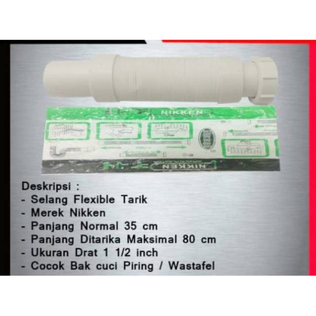 afur selang 1 1/2 inc selang pembuangan bak cuci piring 1 1/2 Selang flexbl multi fungi,selang tarik westfel dan cuci piring