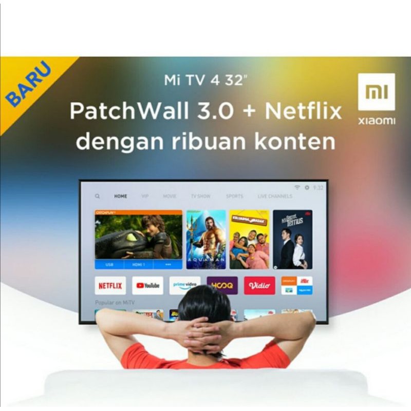 Mi TV 4 LED Smart Android TV 32 Inch Garansi Resmi