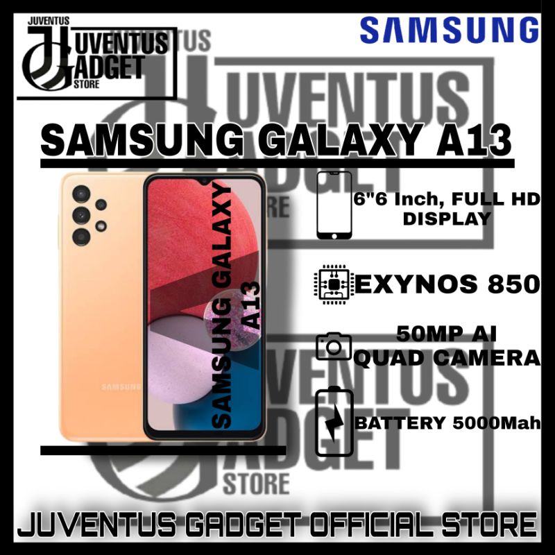 SAMSUNG GALAXY A13 ( 4/128GB & 6/128GB ) GARANSI RESMI SEIN SAMSUNG 100% ORIGINAL GARANSI SAMSUNG