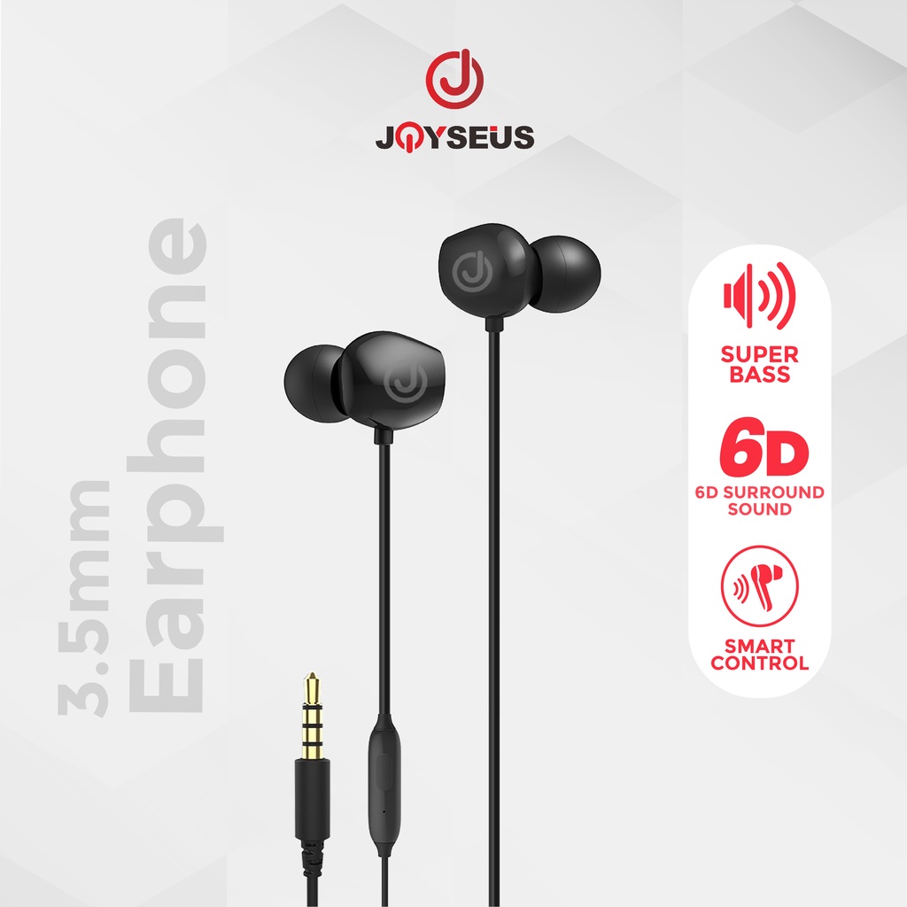 Earphone / Headset JOYSEUS JOY-E01 In Ear Sport Bass Subwoofer + Microphone - EP0020
