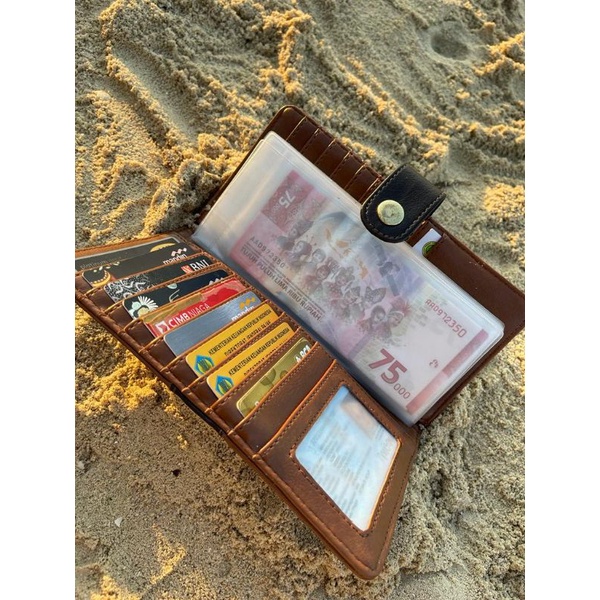 Dona Wallet Dompet Wanita Trendy Cantik Organizer Kulit Sintetis Perempuan Fashion Gaul Terbaru Asli