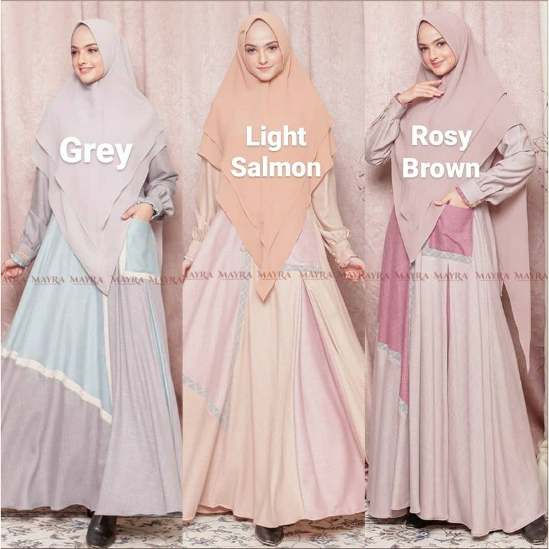 NABA SYARI ORIGINAL BY MAYRA (SET KHIMAR)