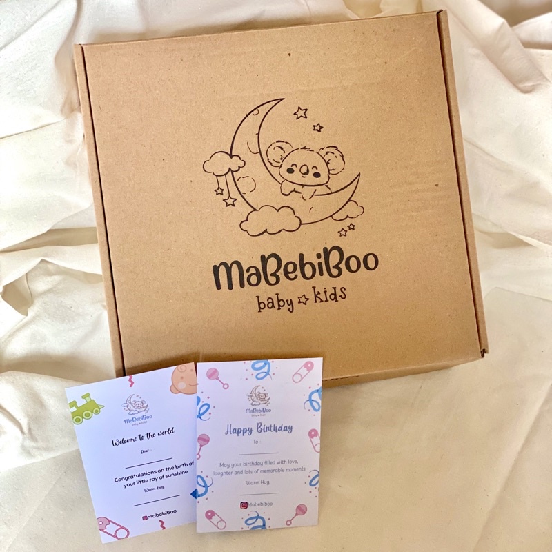 

mabebiboo - GIFT BOX + KARTU UCAPAN (pilih salah satu kartu)