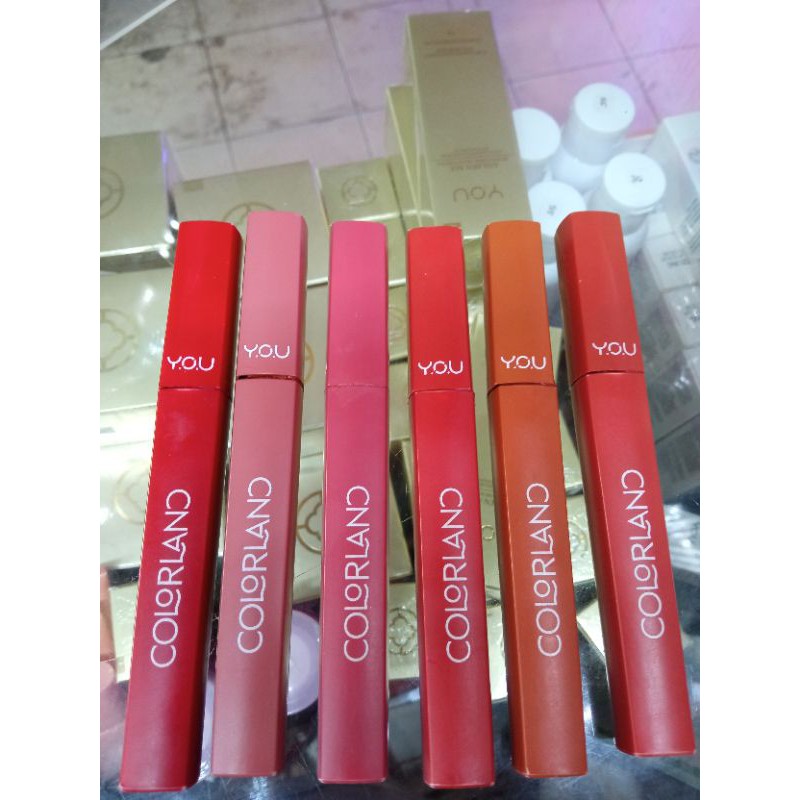 Y. O. U COLORLAND POWDER MOUSSE LIP STAIN / LIP CREAM Y. O. U ORIGINAL 100%