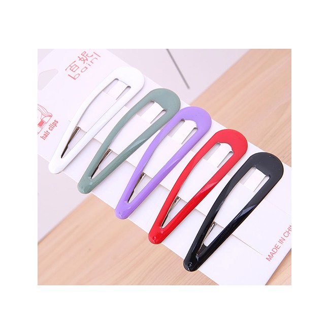 LRC Jepit Rambut Fashion Color Water Drop Hairpin A57938
