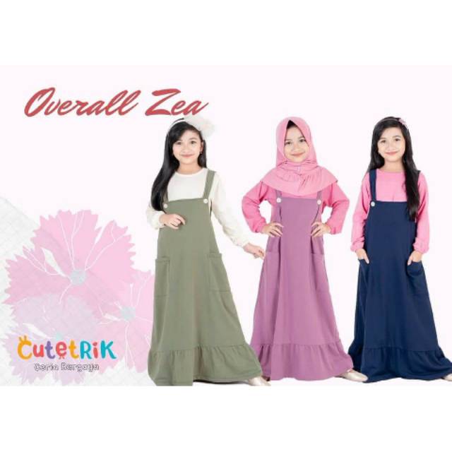 Overall Zea cutetrik / overall cutetrik / overall anak / baju overall anak zea cutetrik / baju anak
