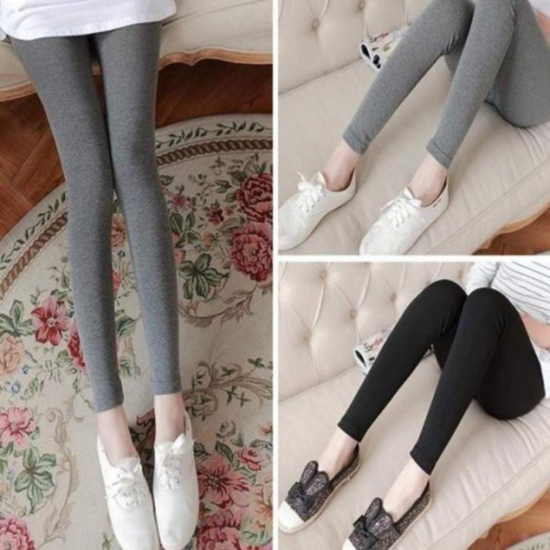 Celana Legging Rayon Kaos size Standar,Jumbo,Bigsize / Legging Panjang Bahan Kaos