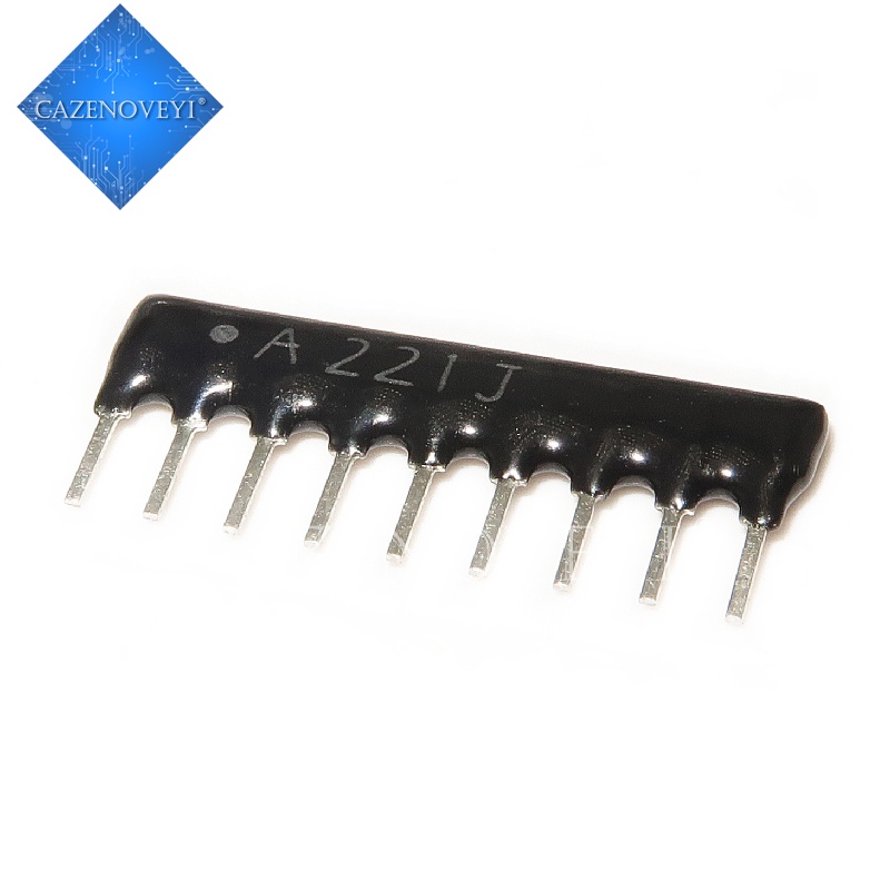 20pcs / lot Resistor DIP exclusion 9pin 220 ohm 220R A221 A221J