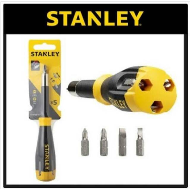 Obeng Fiberglass Set 4 in 1 Stanley ( 68-107 ) Stanley
