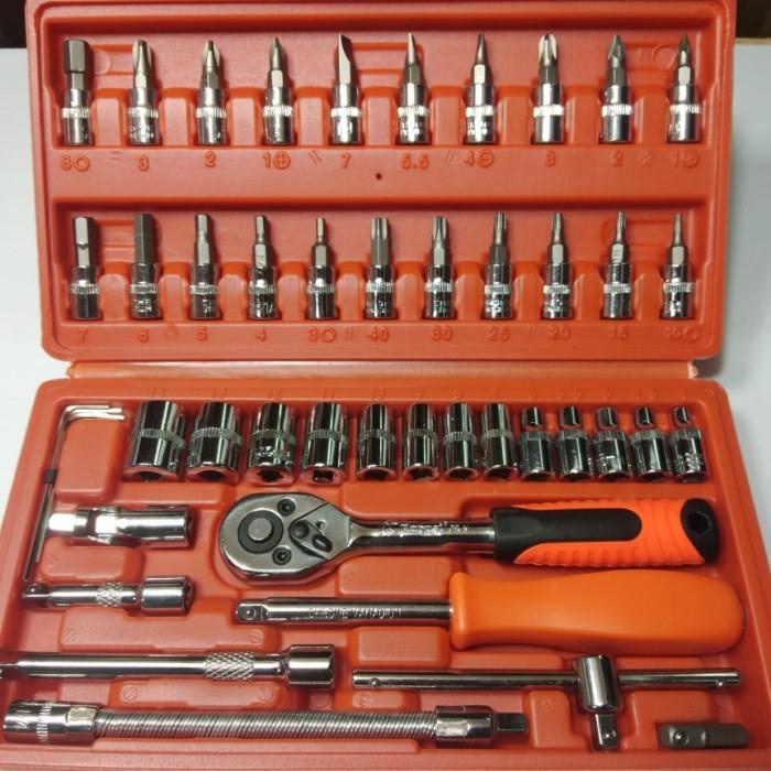 Nankha | Kunci Sock Set Kapusi K9819 1/4Inch Isi 46Pc