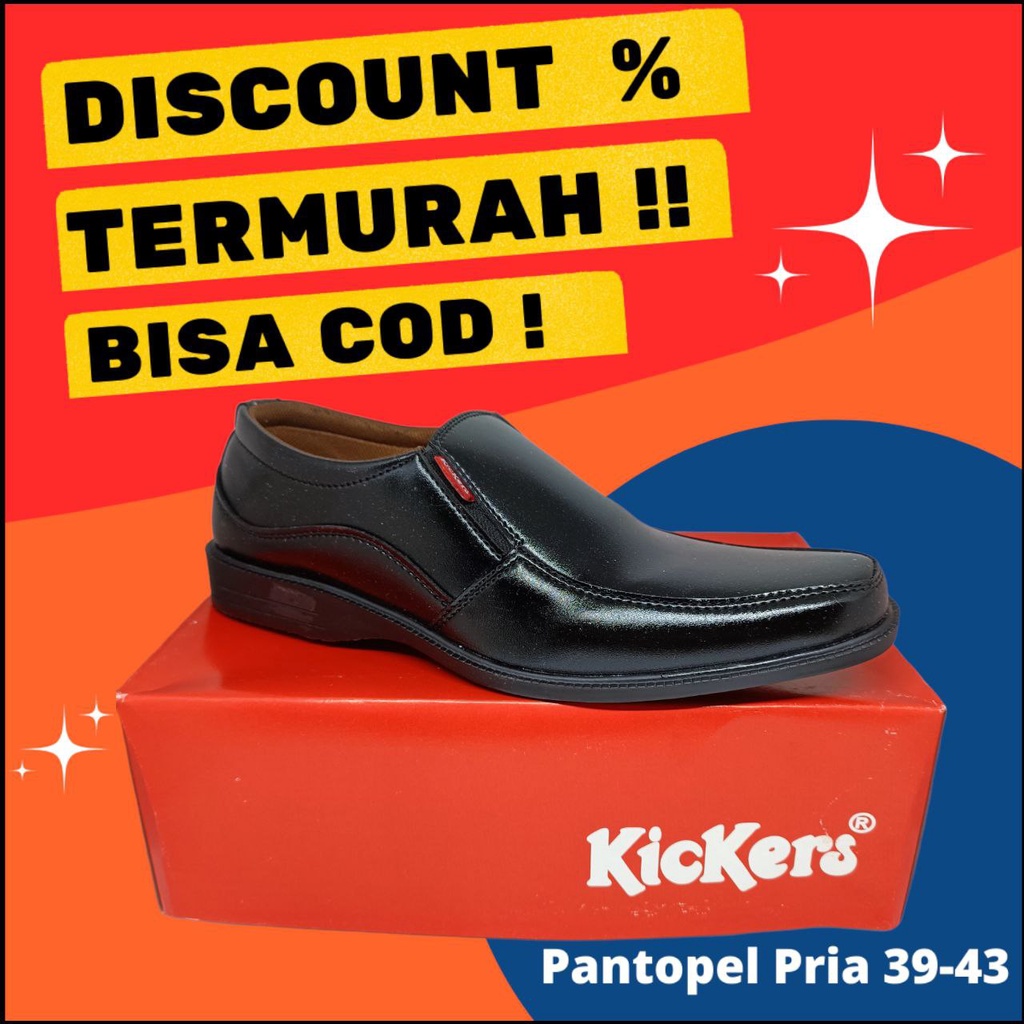 SEPATU PANTOPEL PANTOFEL PANTOVEL PRIA KERJA DINAS KULIAH FORMAL MEN SOL KARET MURAH