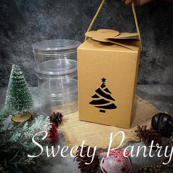 

Produk Terbaik] Box Kue Kering Toples 500Gr /Packaging /Kemasan Kue Kering Natal Set 3