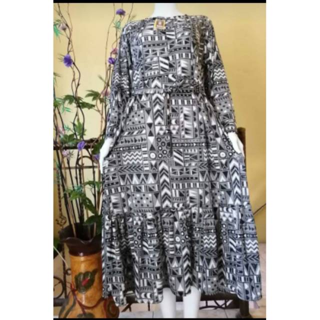 GAMIS ETNIK//GAMIS ETNIK RAYON//DEPAN BUSUI
