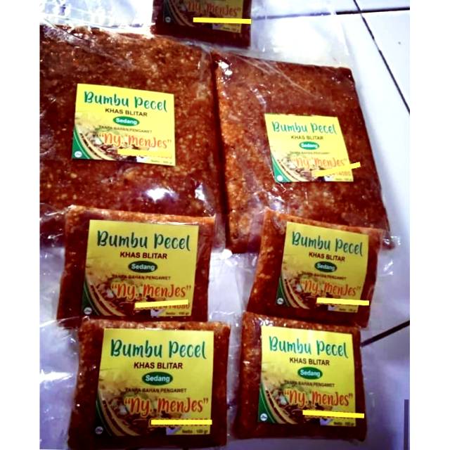 

Sambel pecel ny.menjes khas Blitar