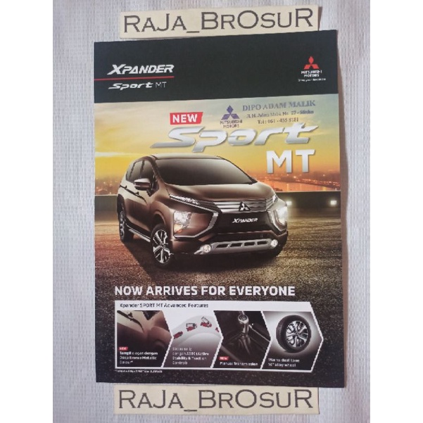 Poster brosur Mitusbishi Xpander new Sport MT