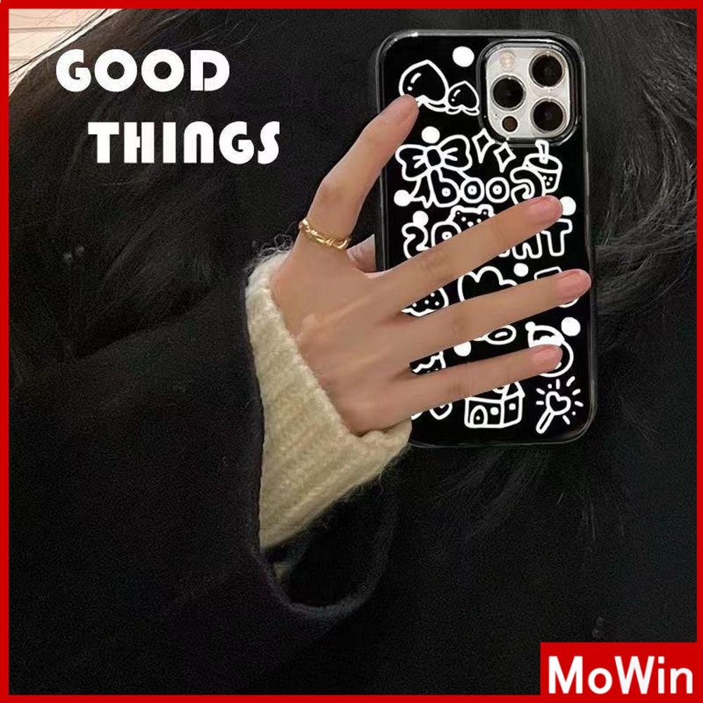 For iPhone 14 Pro Max iPhone Case TPU Soft Case Shiny Black Cartoon Cute Shockproof Protection Camera Compatible For iPhone 13 Pro max 12 Pro Max 11 Pro max xr xs max 7Plus 7 8