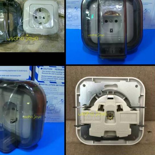 ➾ Stop kontak panasonic + cover waterproof ➽