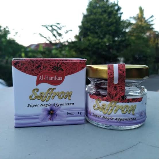 Saffron Afghanistan Grade A Super Negin 1 Gram ORIGINAL BERGARANSI JIKA TERBUKTI PALSU UANG KEMBALI