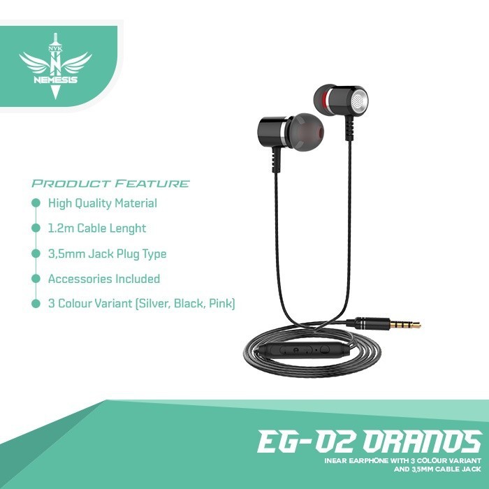 Earphone Gaming NYK EG-02 ORANOS