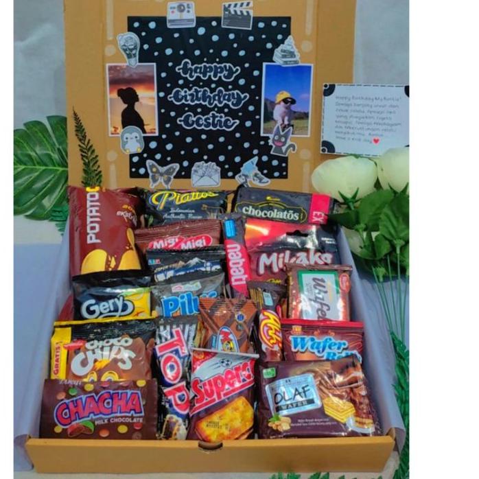 

き SNACK BOX by nesyaracraft ✨ ( ukuran XL ) / gift / snack , hadiah , kado , birthday , hampers