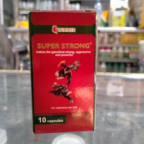 Super Strong isi 10 Kapsul Vitamin / Doping Ayam Laga / Ayam Bangkok