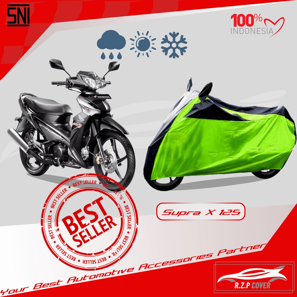 COVER MOTOR SUPRA X 125 SELIMUT MOTOR SUPRA X 125 SARUNG MOTOR SUPRA X 125 BAHAN TEBAL