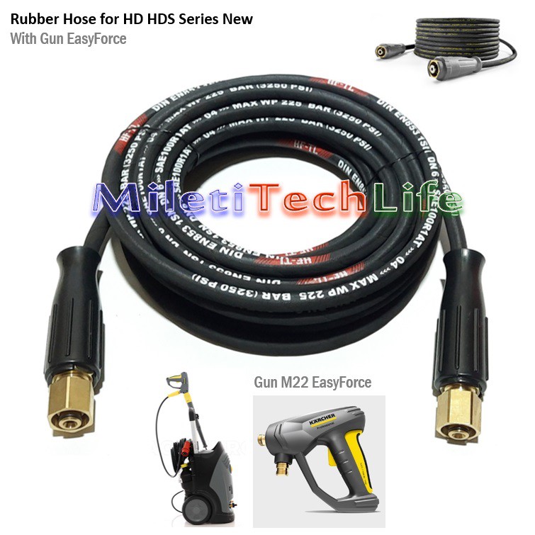 Selang RB10 2xEasyLock High Pressure Hose 250Bar for Karcher High Pressure HD HDS Series New