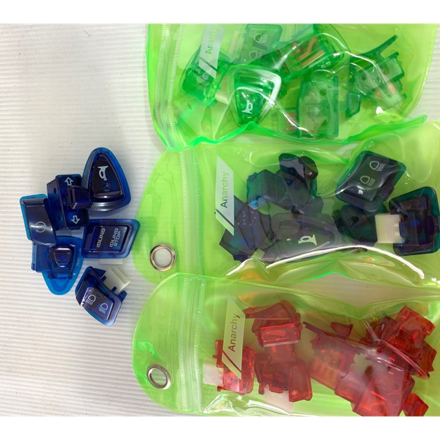 Saklar Tombol Warna Transparan Honda Beat fi Scoopy fi Vario125 saklar lampu sen transparan warna