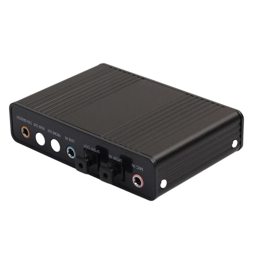 USB 6 Channel 5.1 External Optical Audio Sound Card for Notebook PC