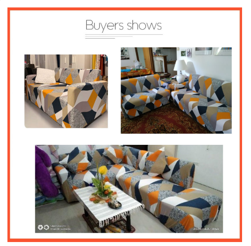 [LOCAL STOCK ]1/2/3/4 Seater Sofa Cover Removable Normal Shape/L Shape Slipcover Stretch Universal  L Design