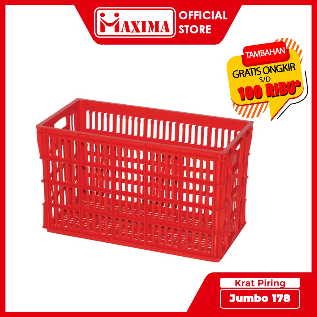 Keranjang Plastik - Keranjang Piring - Krat Piring Jumbo 178