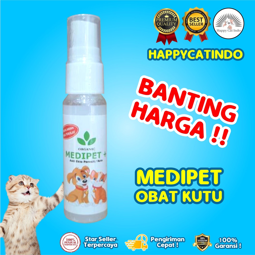 Obat Kutu Semprot Aman Terjilat MEDIPET 30 ML