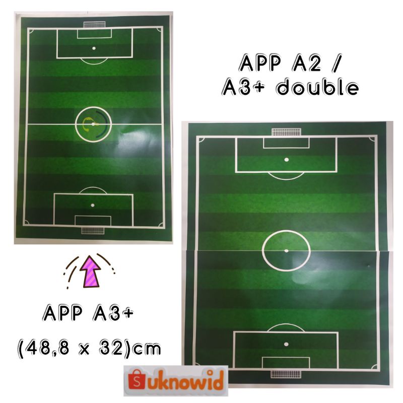 Pre Order Mainan Lapangan Bola Kertas APP A3+