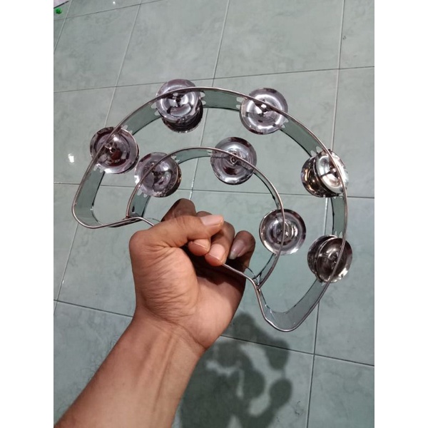 tamborin/tamborin tumpuk/kecrek stainlees