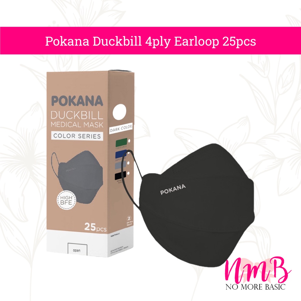 Pokana Masker Duckbill 4ply Earloop 25pcs