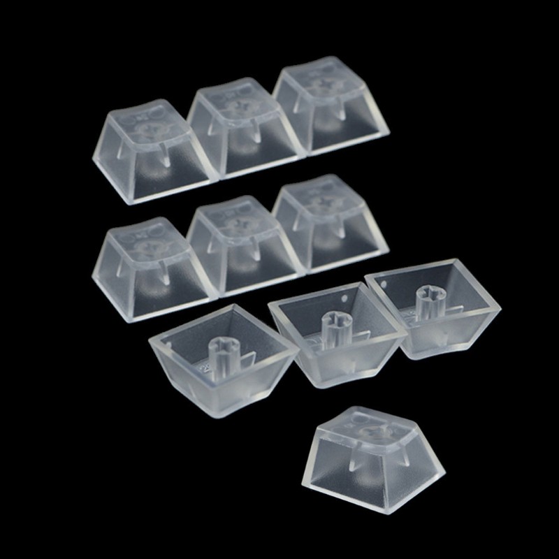 Vivi 10pcs Keycap Keyboard Mekanikal Abs Transparan Matte Backlit Untuk R4 R3 R2 R1