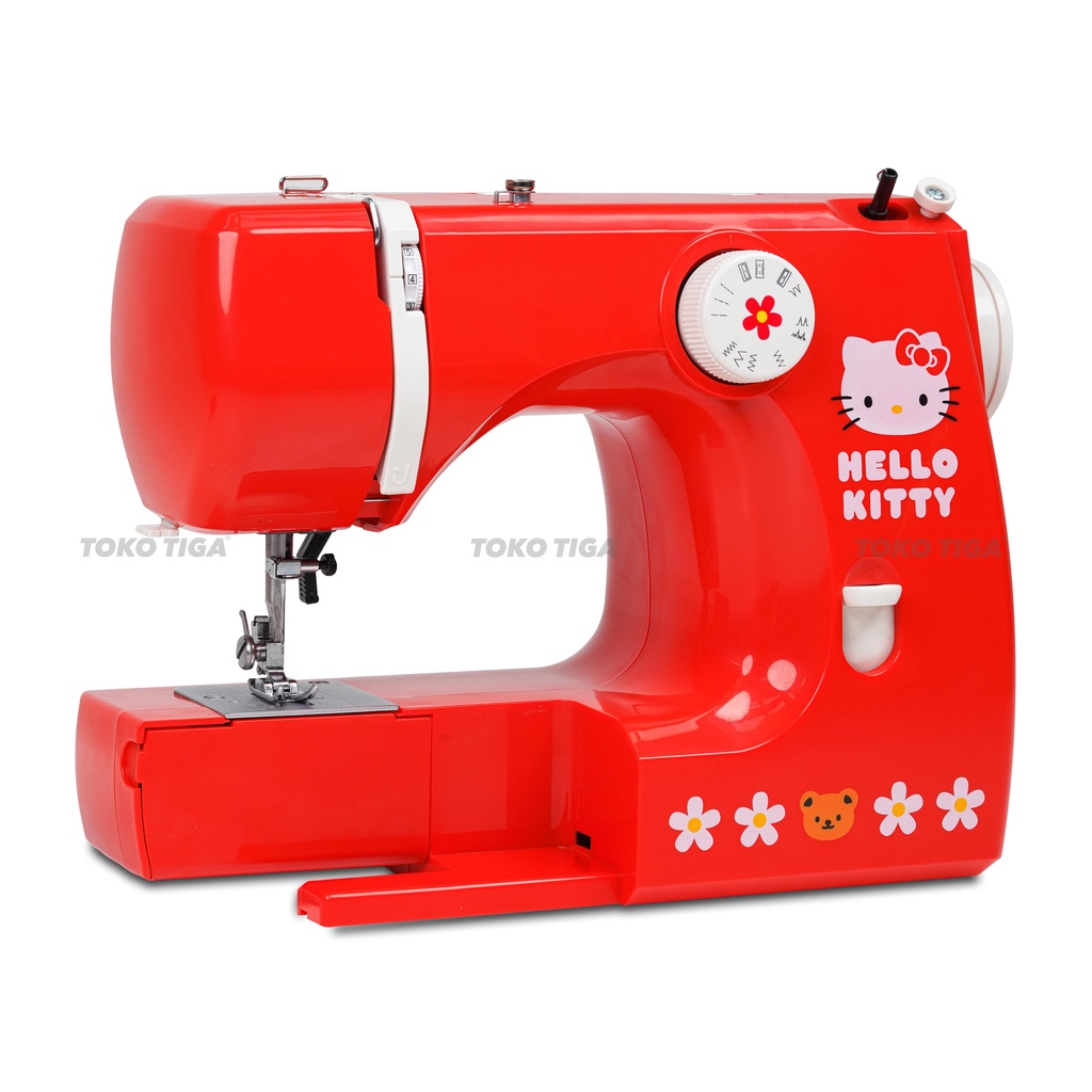 Mesin Jahit BUTTERFLY 1216R Hello Kitty Edition (Portable Multifungsi)