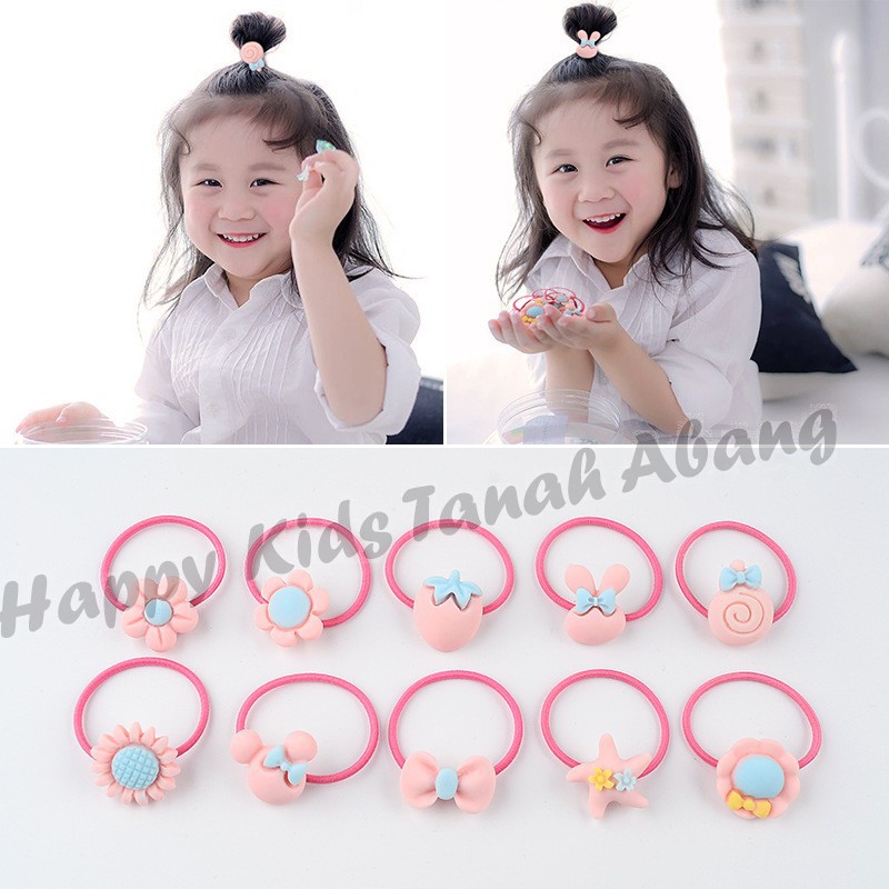 IKAT RAMBUT LUCU ANAK PEREMPUAN / KARET RAMBUT ELASTIS ANAK