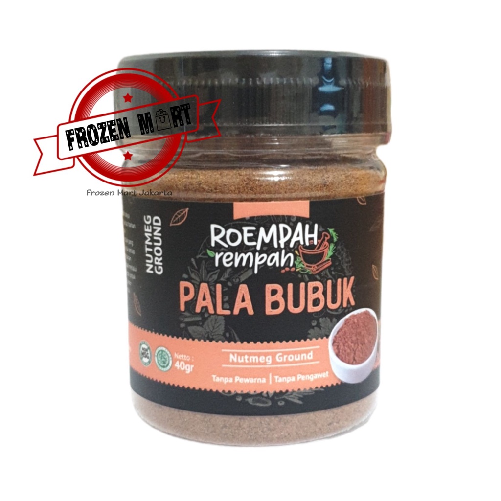 

ROEMPAH REMPAH Pala Bubuk Asli / Nutmeg Ground / Nutmeg Powder 40Gr