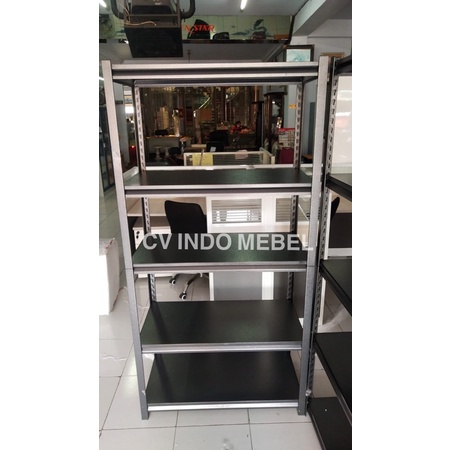 rak serbaguna rak besi tempat penyimpanan besi 4 susun besi tebal impor premium rak besi serbaguna q