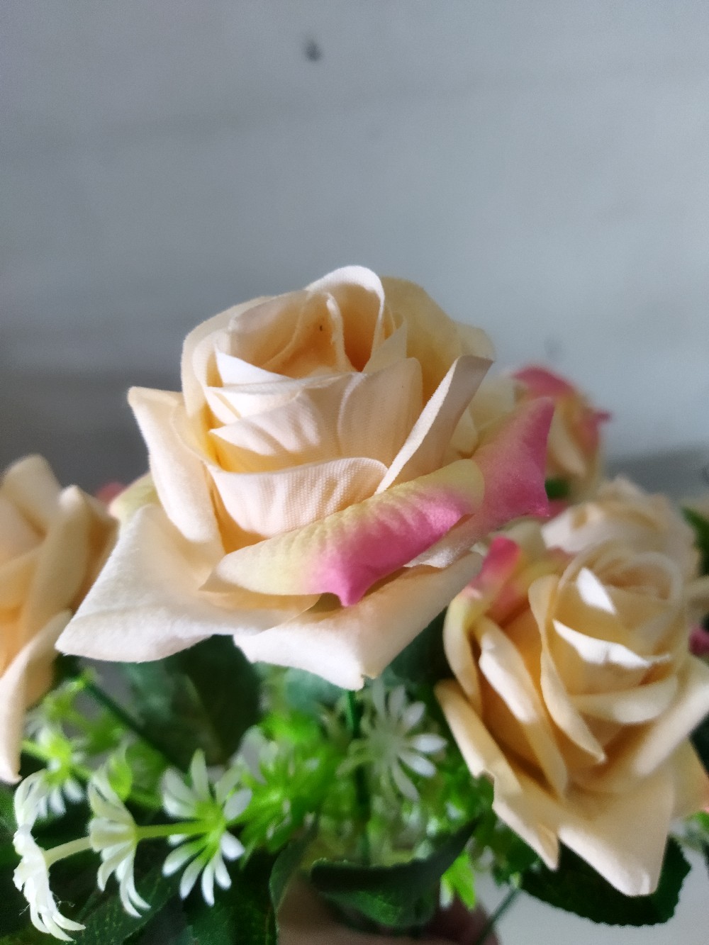 Bunga Plastik Rose/mawar Beludru/ Bunga Mawar Beludru