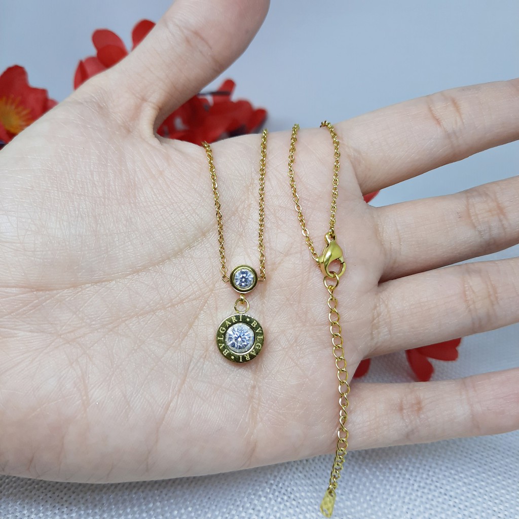 Kalung Titanium Korea Style Anti Karat Gold - BN330