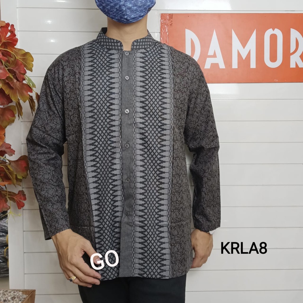 gof KRLA DAMOR (CRESSIDA) KOKO REGULER Baju Koko Cowok Pakaian Pria Muslim Lengan Panjang