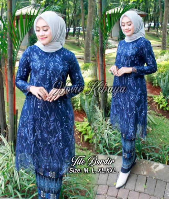 SET BROKAT TULLE /KEBAYA WISUDA/KEBAYA MUSLIM/KEBAYA KONDANGAN