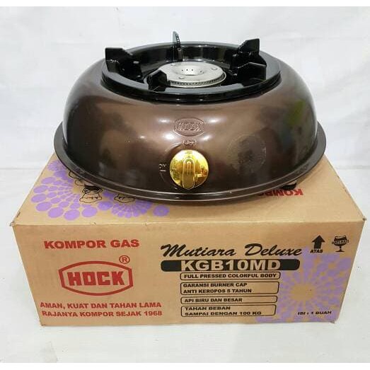 Kompor Gas 1 tungku HOCK Mutiara Deluxe 100 KGB 10MD - 10 MD - KGB10MD