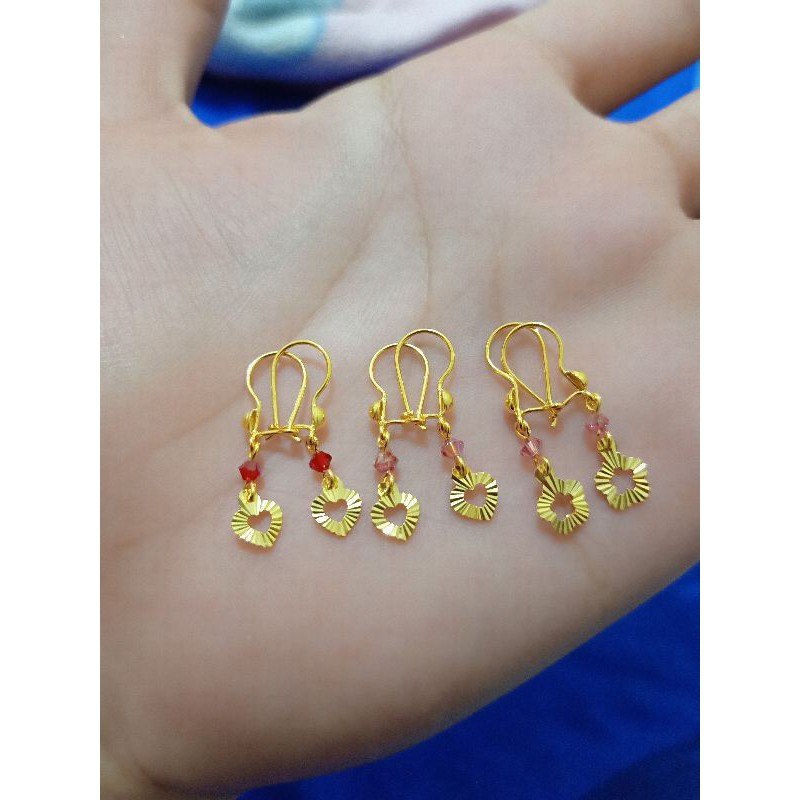 ANTING ANAK DAN DEWASA PERAK 925 LAPIS MAS 24K