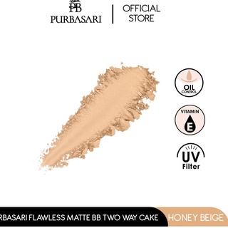 PURBASARI FLAWLESS MATTE BB TWO WAY CAKE HONEY BEIGE 12G