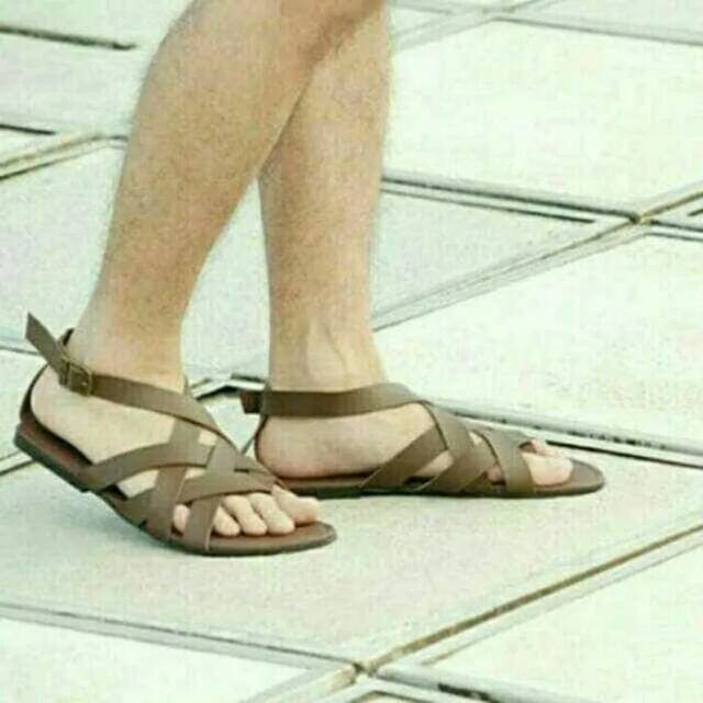 Sendal Pria / Sendal Gladiator Pria / Sendal Pria Kulit